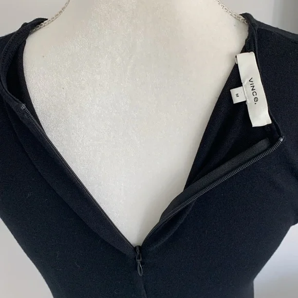 Vince black knit sleeveless midi dress - size M - Picture 4 of 5